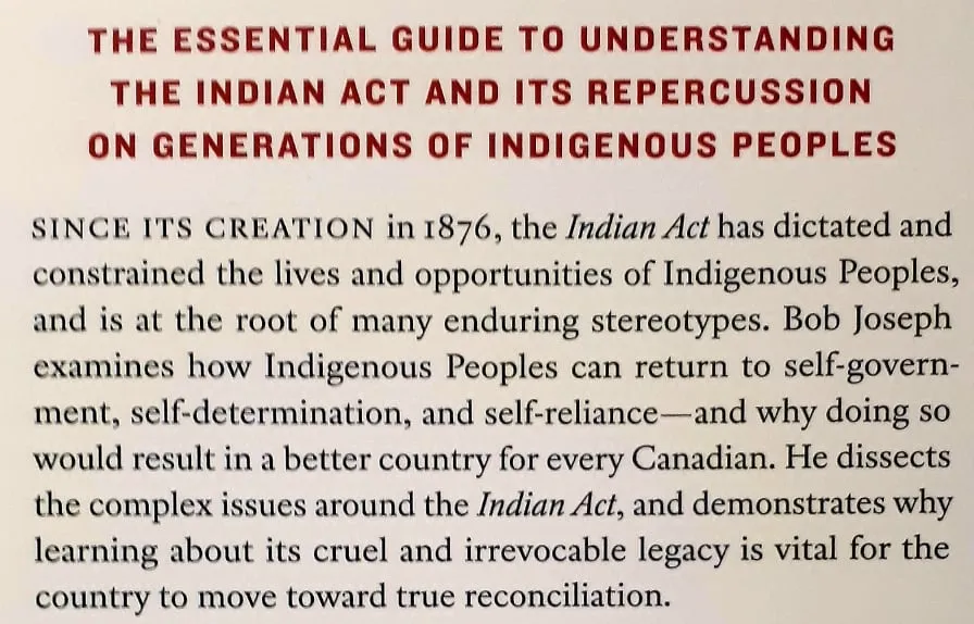 21 THINGS YOU MAY NOT KNOW ABOUT THE INDIAN ACT - Bob Joseph