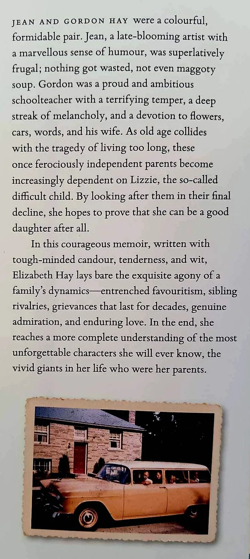 ALL THINGS CONSOLED - Elizabeth Hay