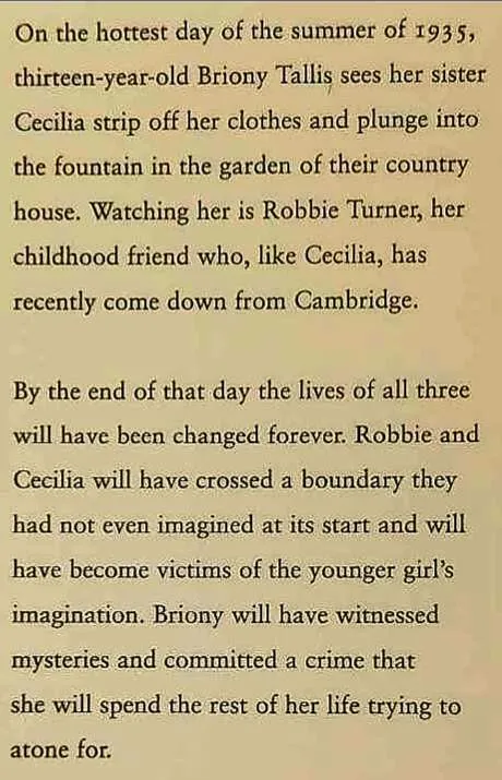 ATONEMENT - Ian McEwan
