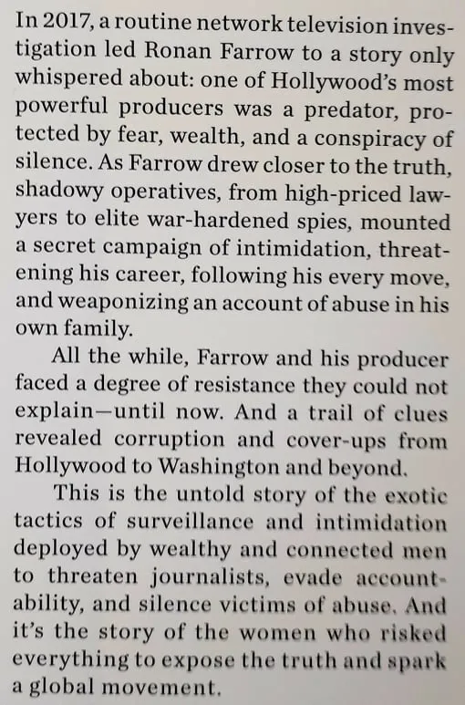 CATCH AND KILL - Ronan Farrow