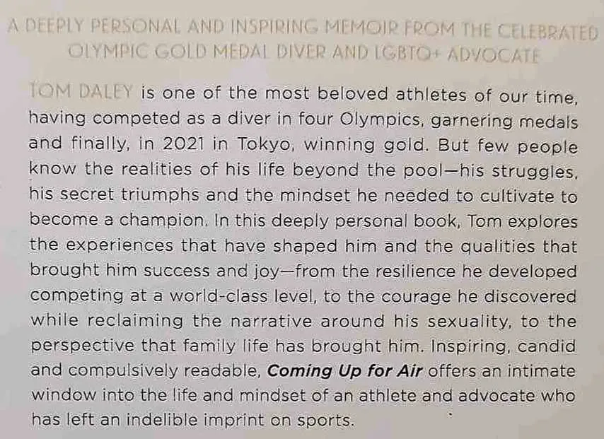 COMING UP FOR AIR - Tom Daly