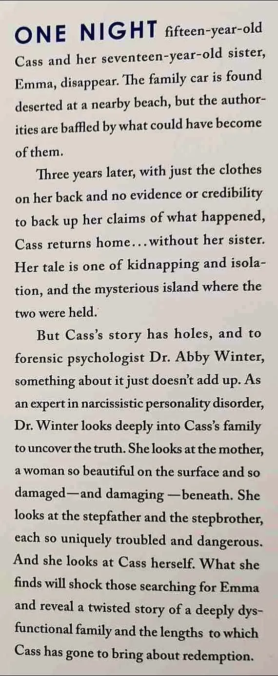 EMMA IN THE NIGHT - Wendy Walker