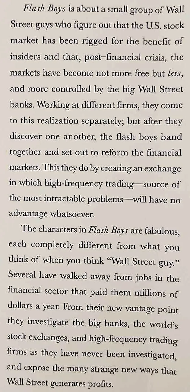 FLASH BOYS - Michael Lewis