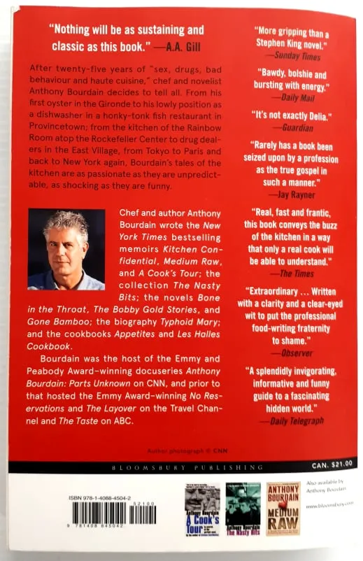 KITCHEN CONFIDENTIAL - Anthony Bourdain