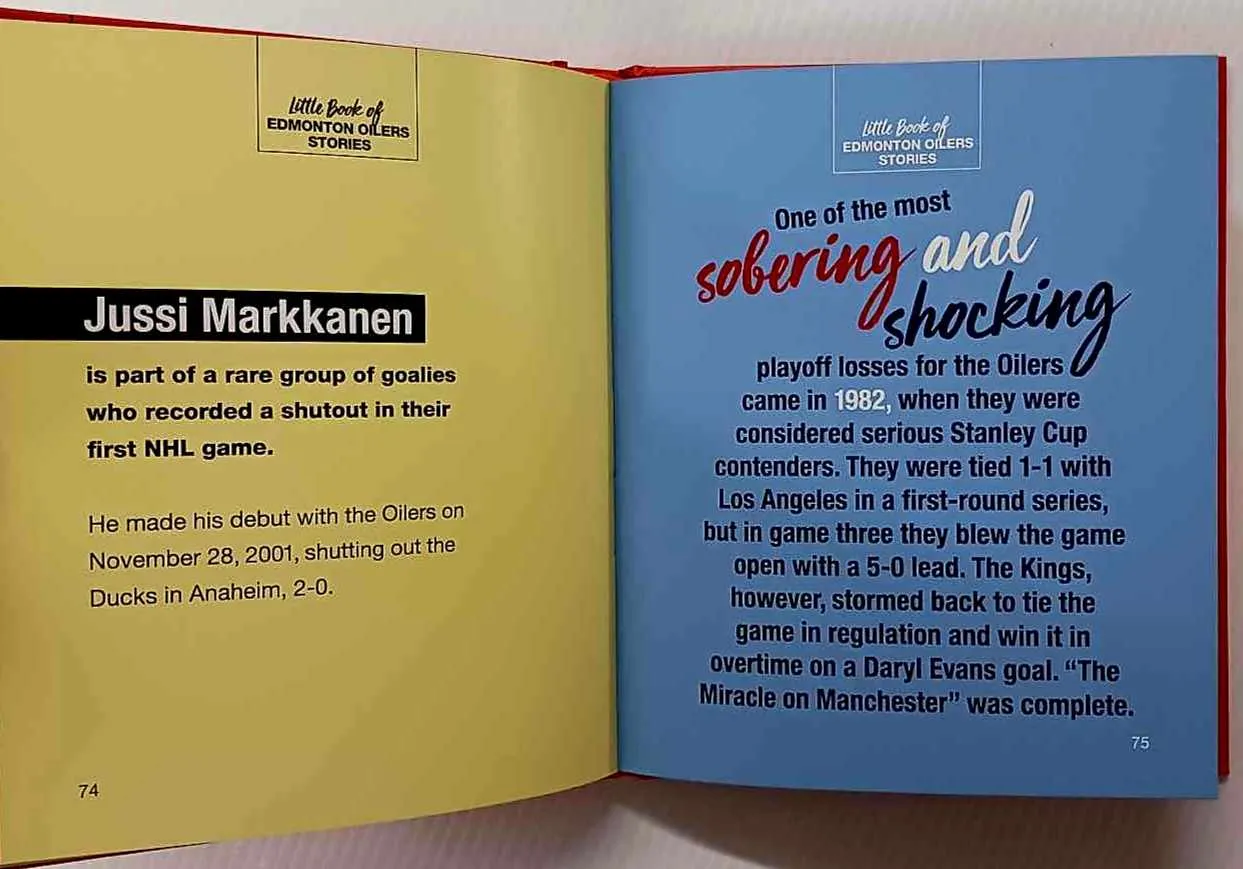 LITTLE BOOK OF EDMONTON OILERS STORIES - Andrew Podnieks