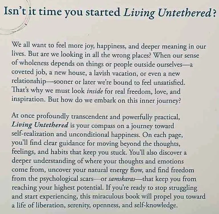 LIVING UNTETHERED - Michael A. Singer