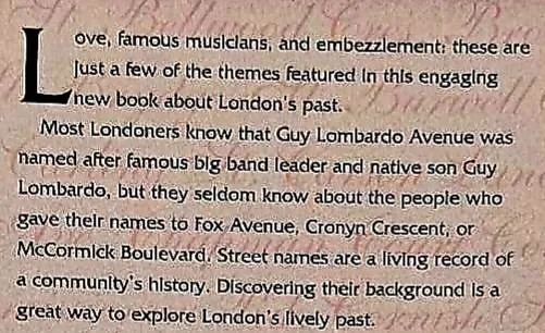 LONDON STREET NAMES - Michael Baker, Hilary Bates Neary