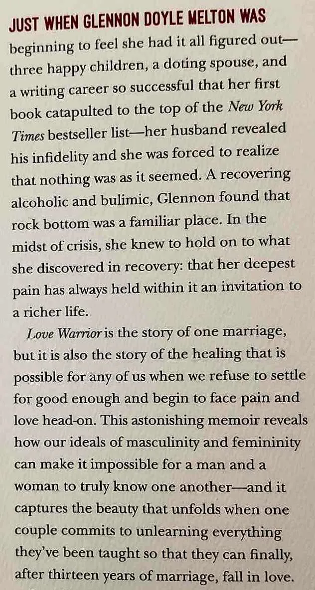 LOVE WARRIOR - Glennon Doyle