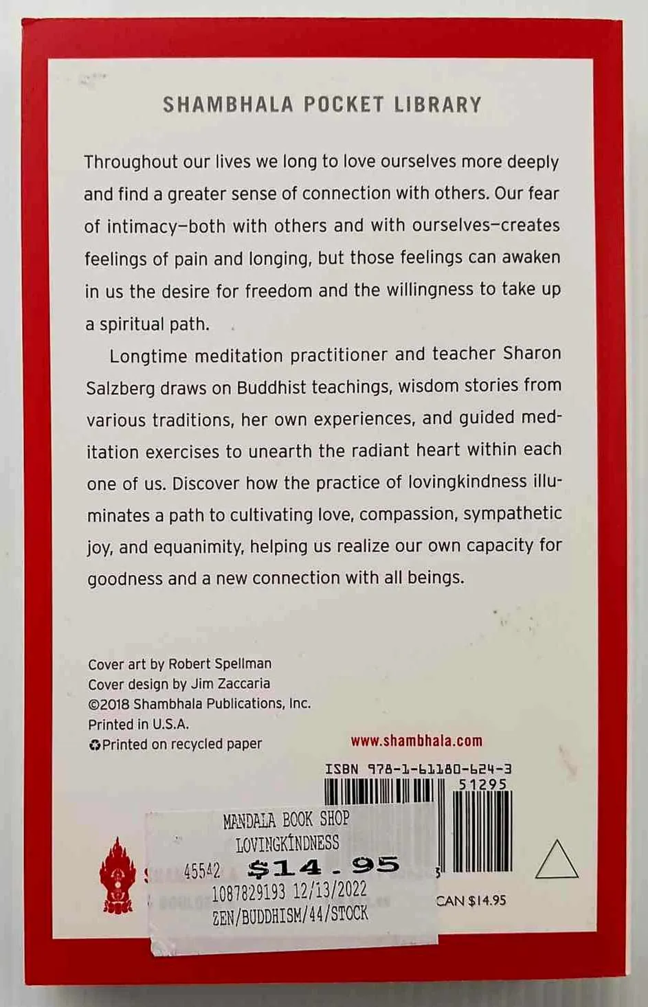 LOVINGKINDNESS - Sharon Salzberg