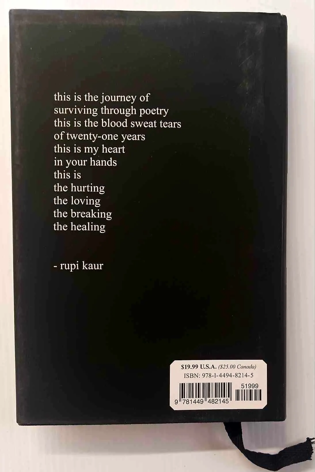MILK AND HONEY - Rupi Kaur