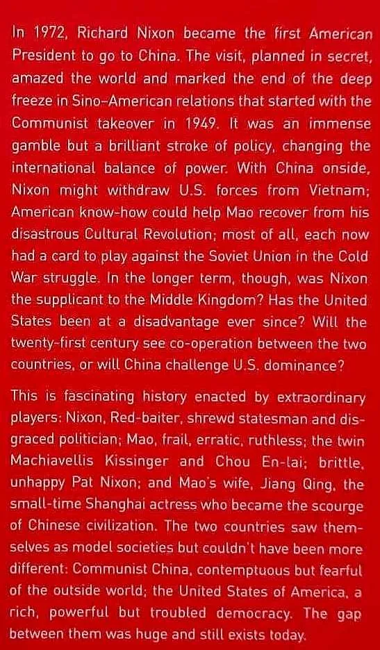 NIXON IN CHINA - Margaret MacMillan