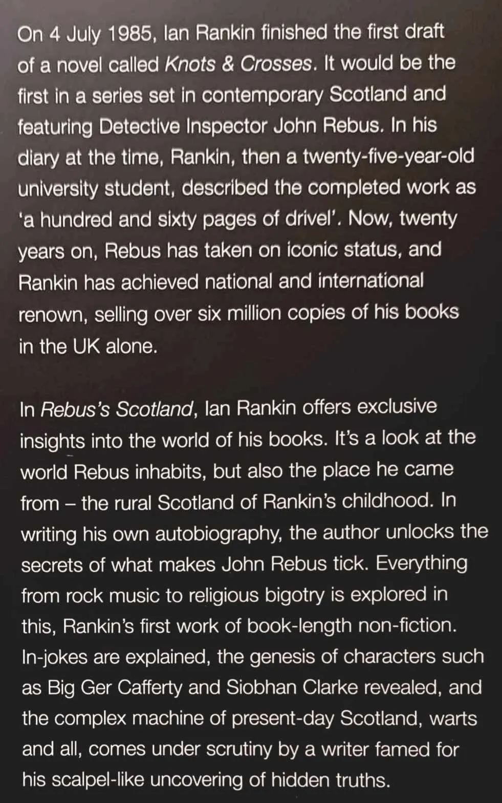 REBUS'S SCOTLAND - Ian Rankin