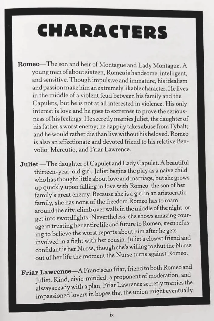 ROMEO AND JULIET - William Shakespeare, SparkNotes