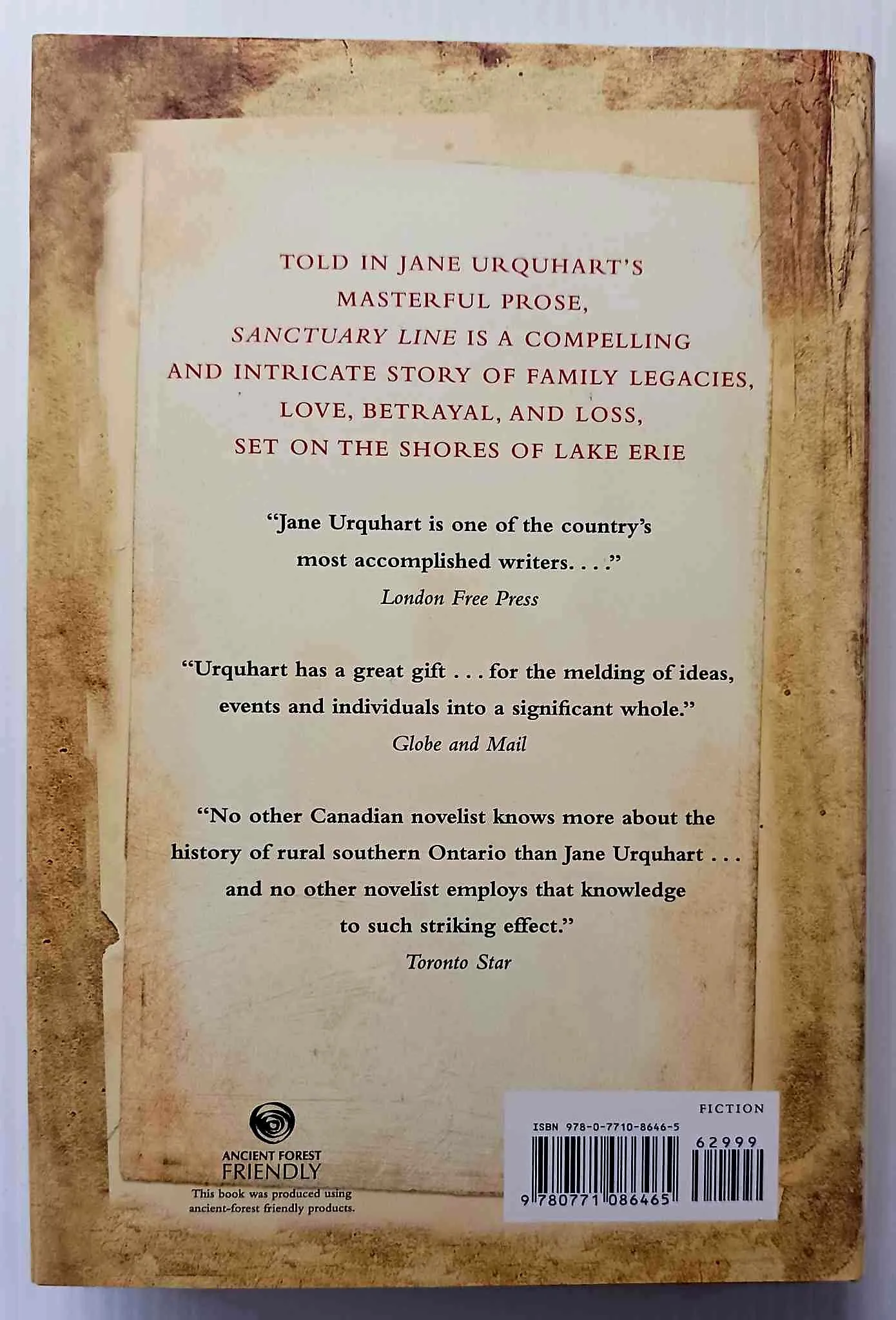 SANCTUARY LINE - Jane Urquhart