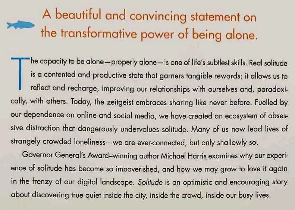 SOLITUDE - Michael Harris