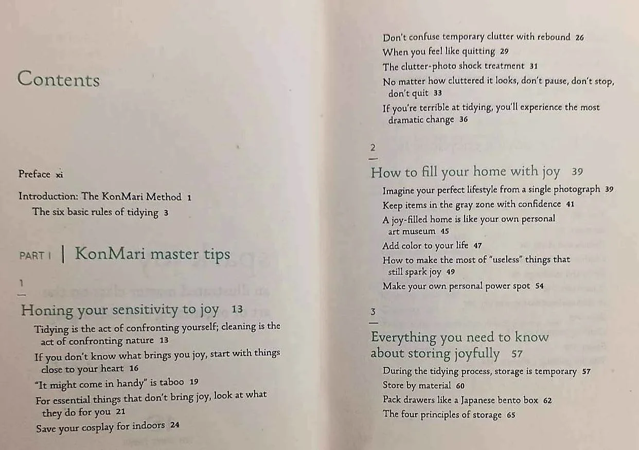SPARK JOY - Marie Kondo
