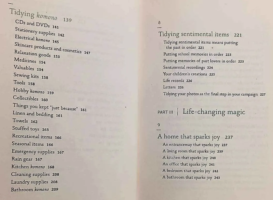 SPARK JOY - Marie Kondo