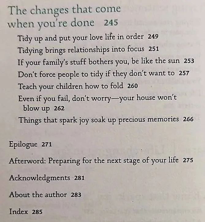SPARK JOY - Marie Kondo