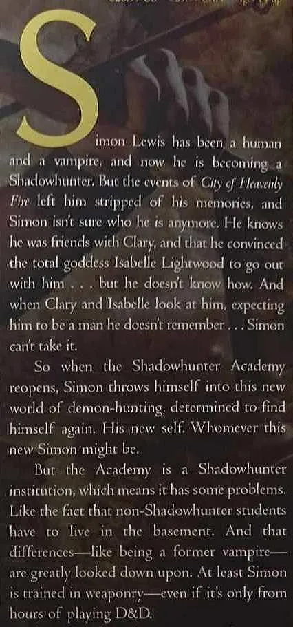 TALES FROM THE SHADOWHUNTER ACADEMY - Cassandra Clare, Sarah Rees Brennan, Maureen Johnson, Robin Wasserman