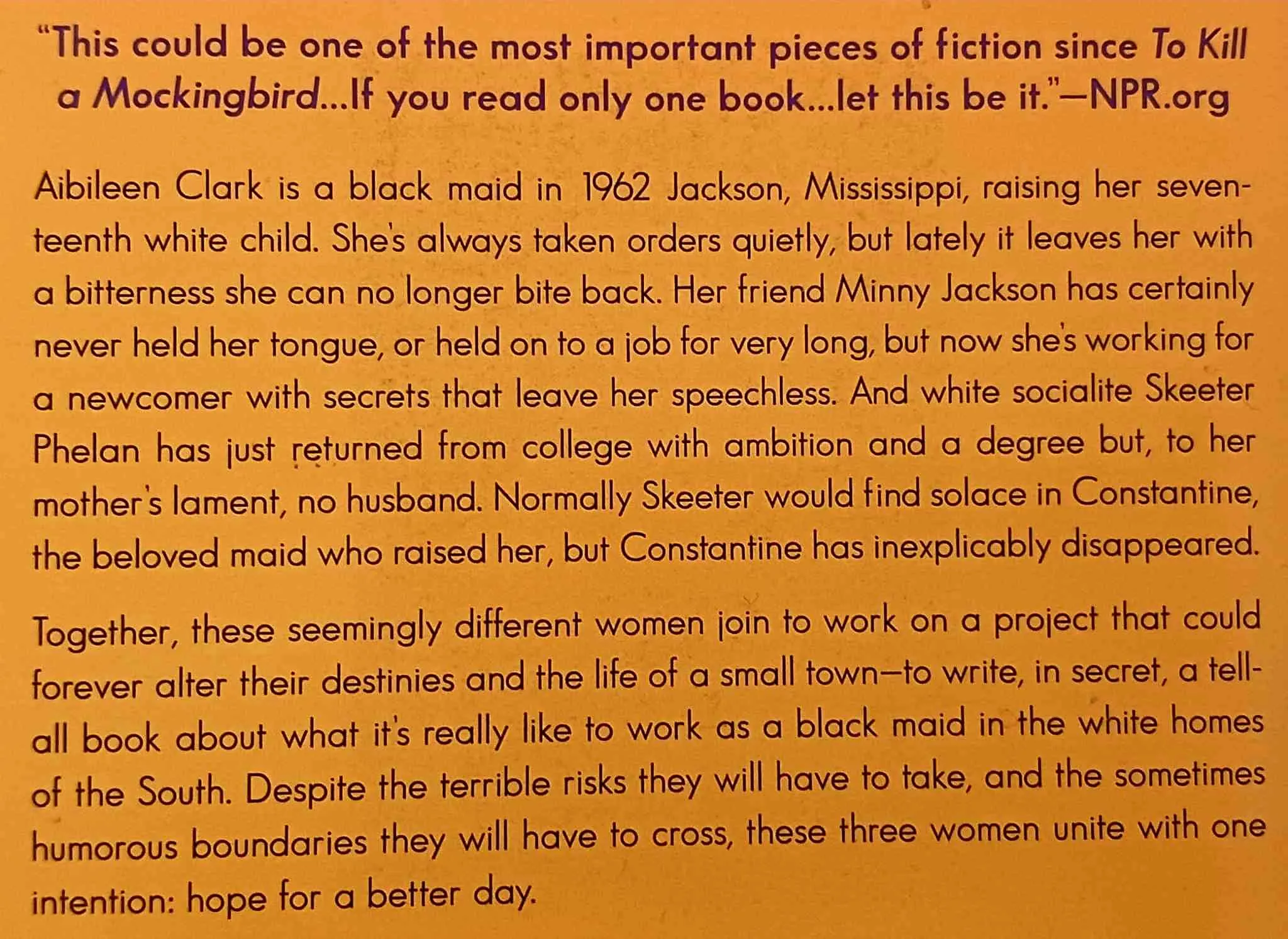 THE HELP - Kathryn Stockett
