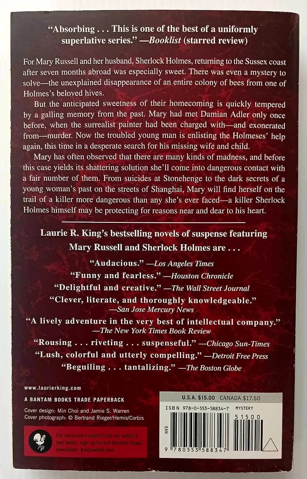 THE LANGUAGE OF BEES - Laurie R. King