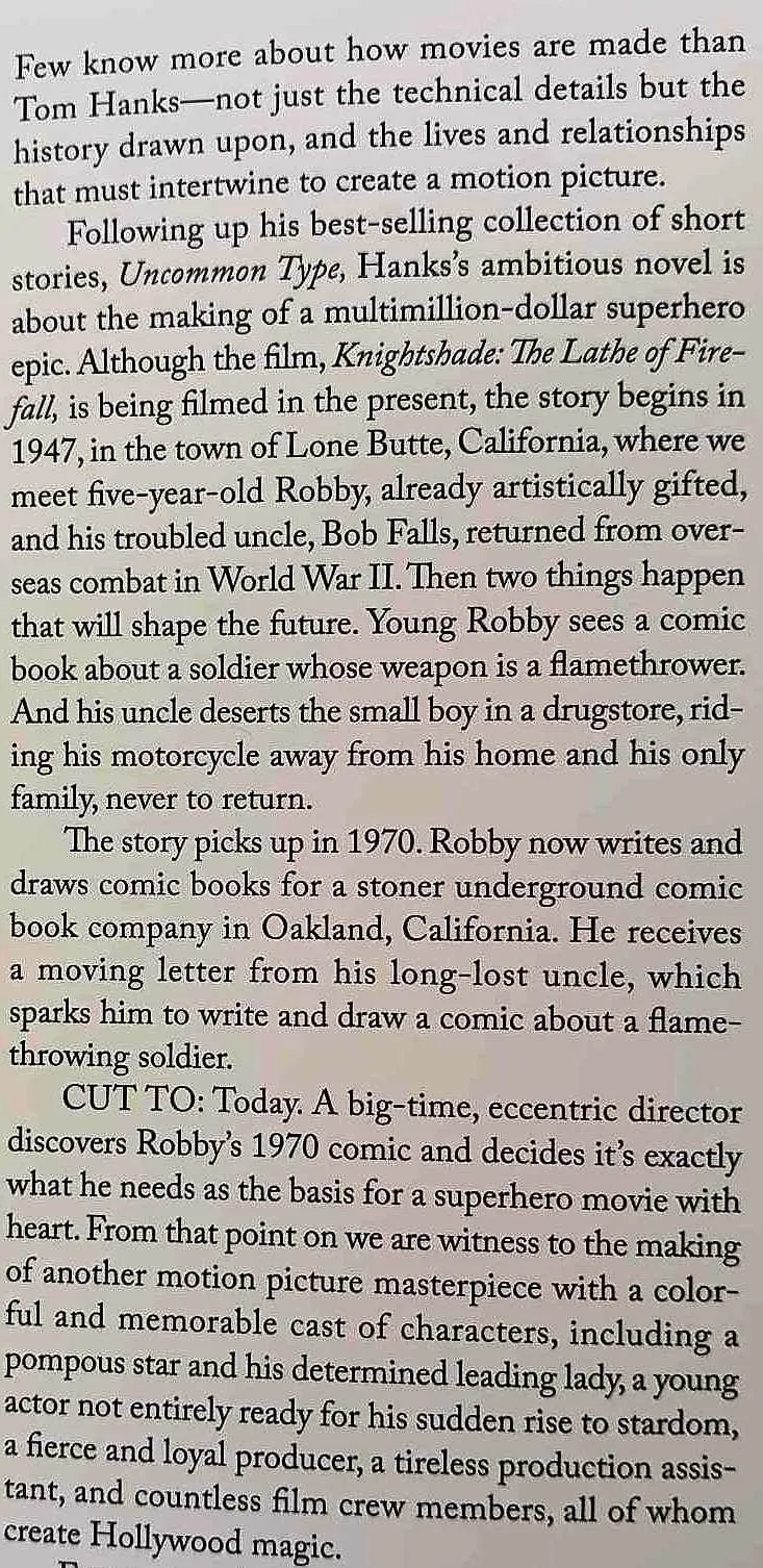 THE MAKING OF ANOTHER MAJOR MOTION PICTURE MASTERPIECE - Tom Hanks