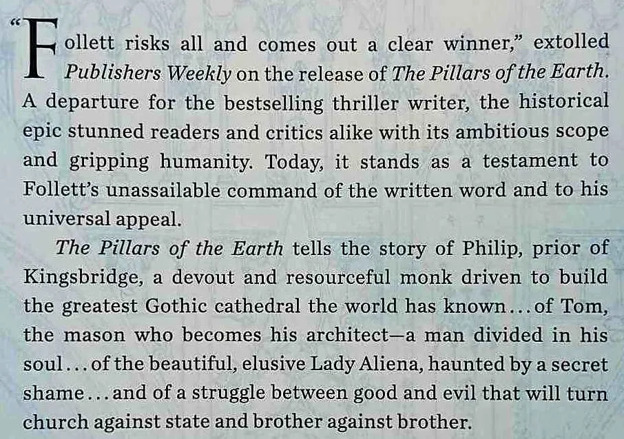 THE PILLARS OF THE EARTH - Ken Follett